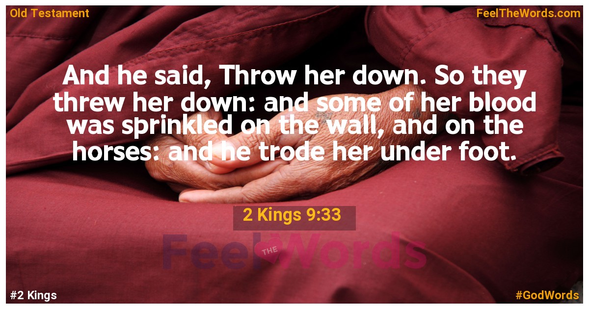 2 Kings 9:33