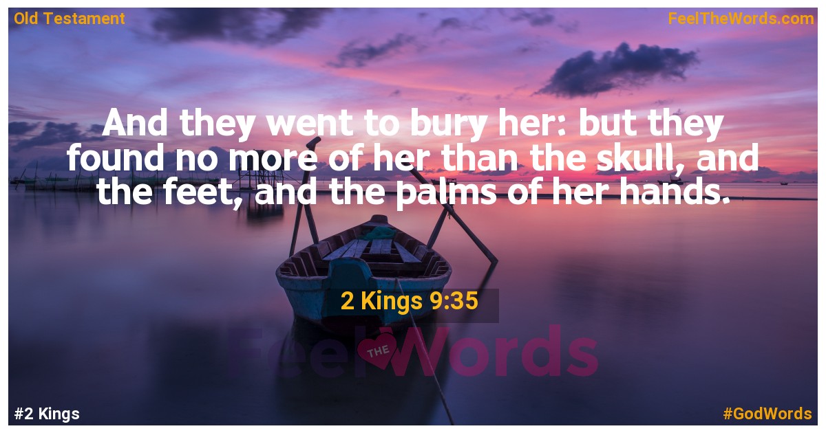 2 Kings 9:35