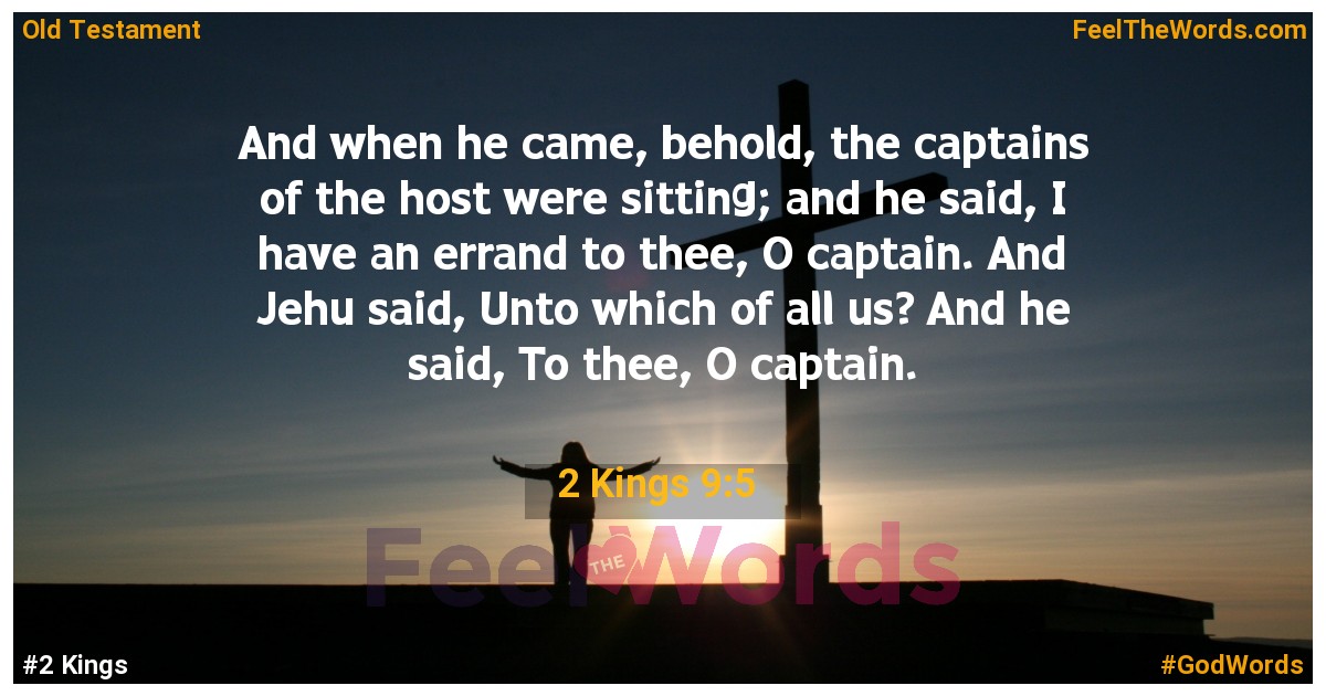 2 Kings 9:5