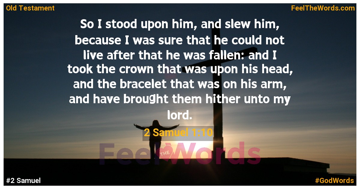 2 Samuel 1:10