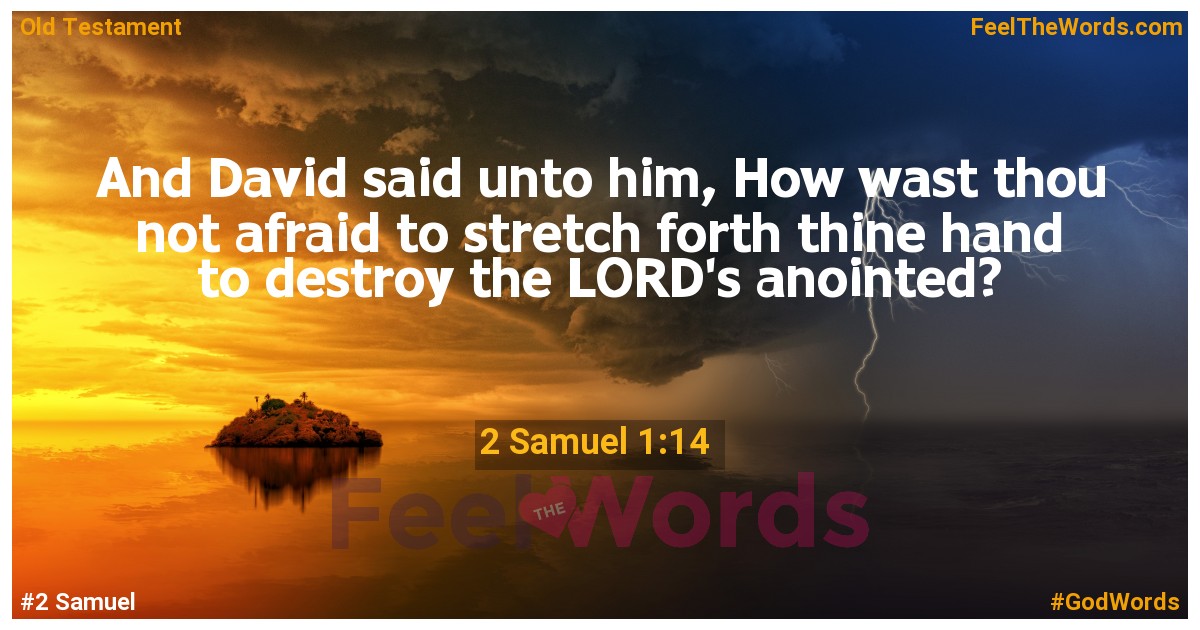 2 Samuel 1:14