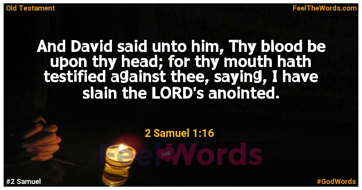 2 Samuel 1:16