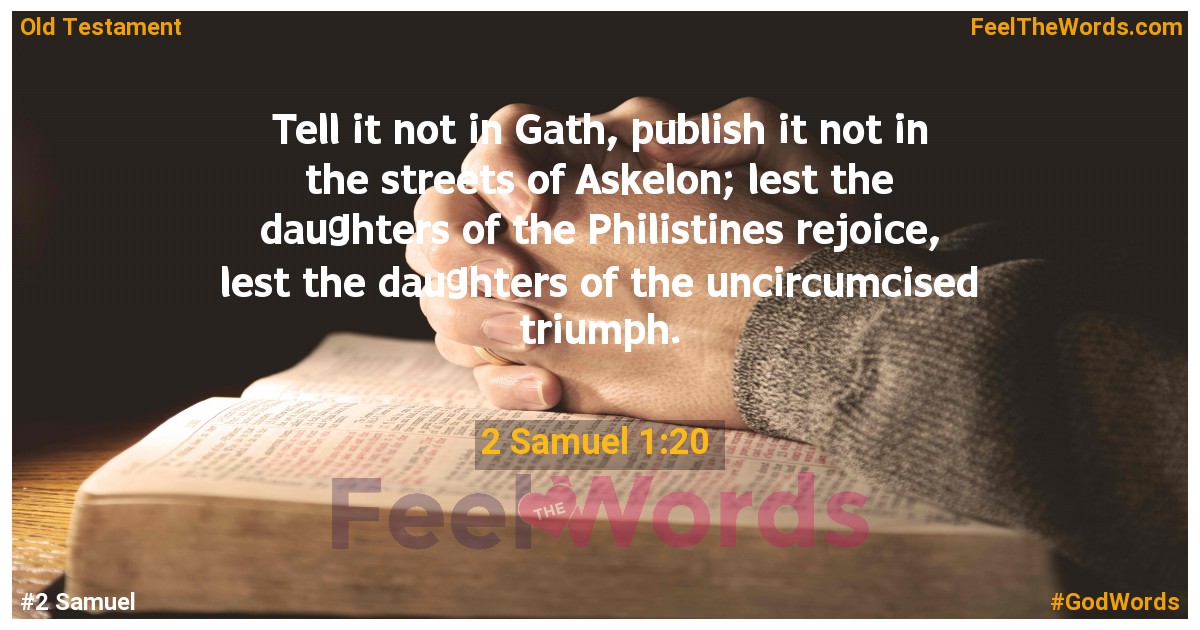 2 Samuel 1:20