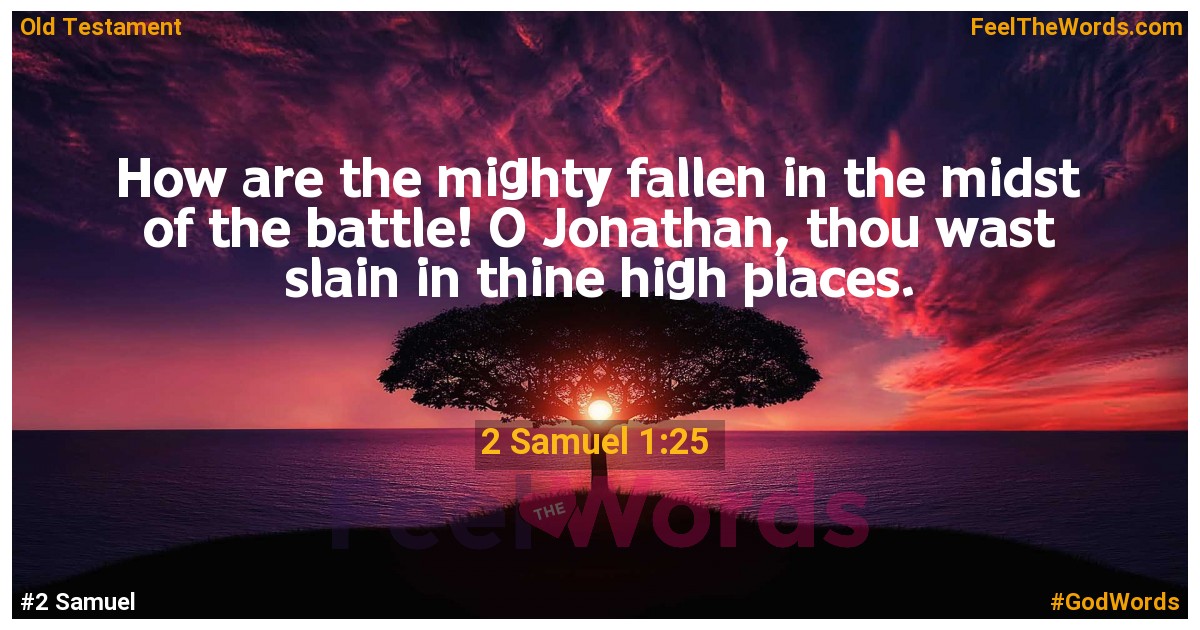 2 Samuel 1:25