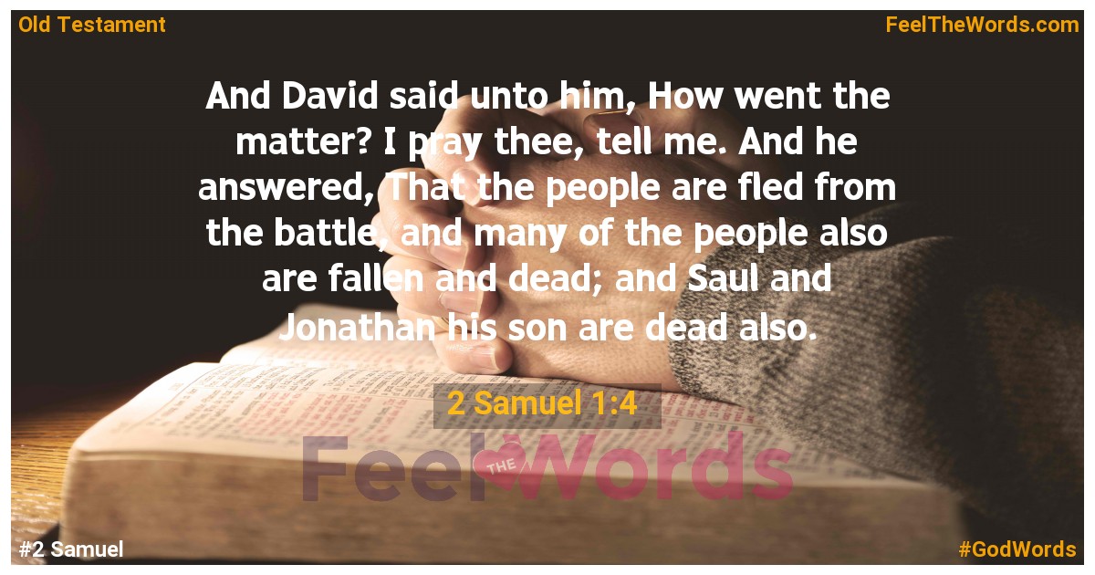 2 Samuel 1:4