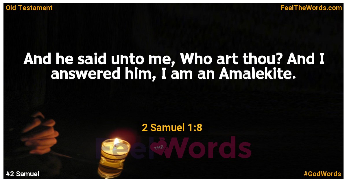 2 Samuel 1:8