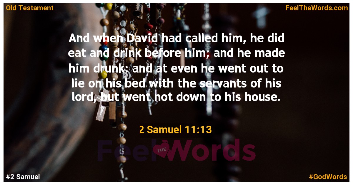 2 Samuel 11:13