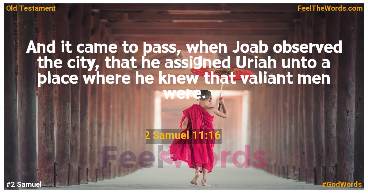 2 Samuel 11:16