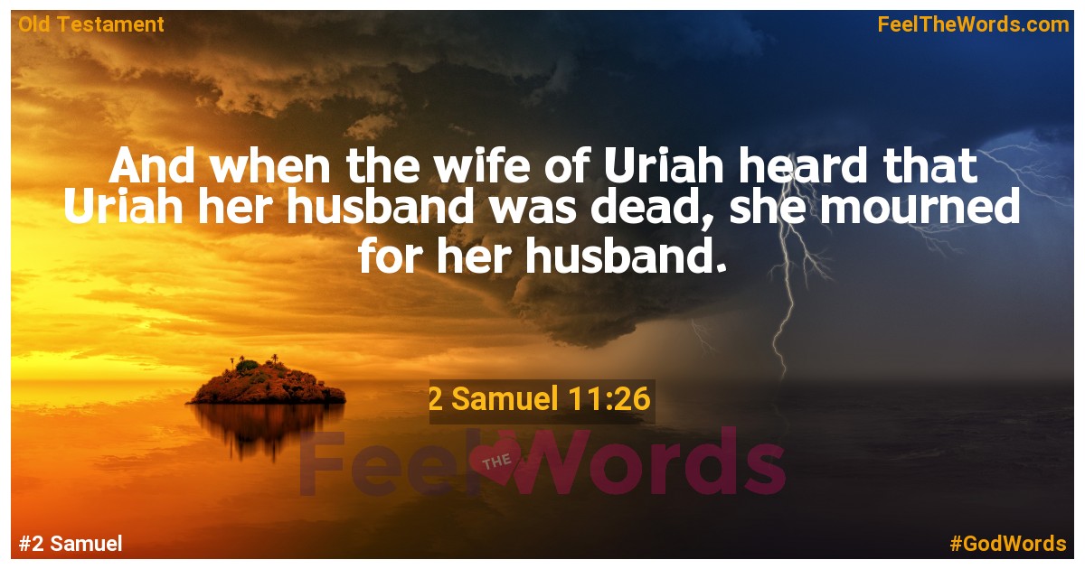 2 Samuel 11:26