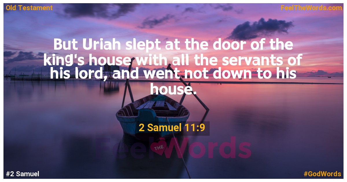 2 Samuel 11:9