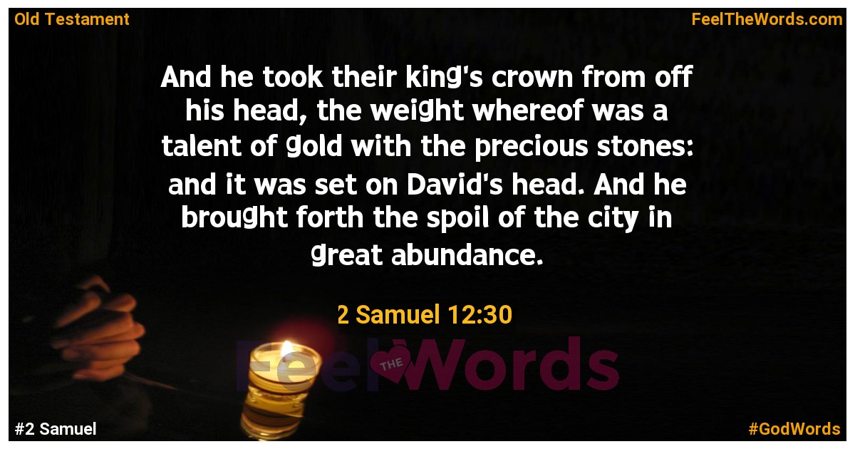 2 Samuel 12:30