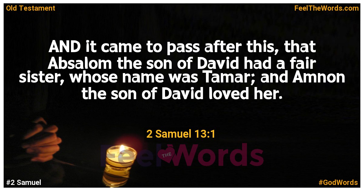 2 Samuel 13:1