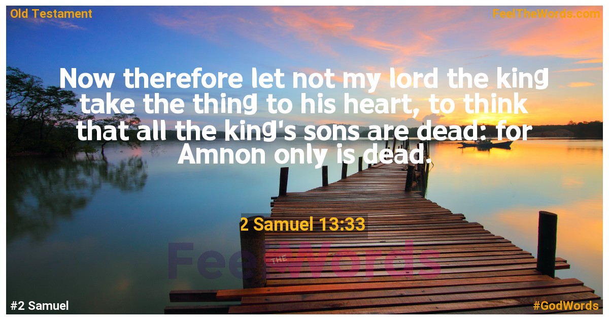 2 Samuel 13:33
