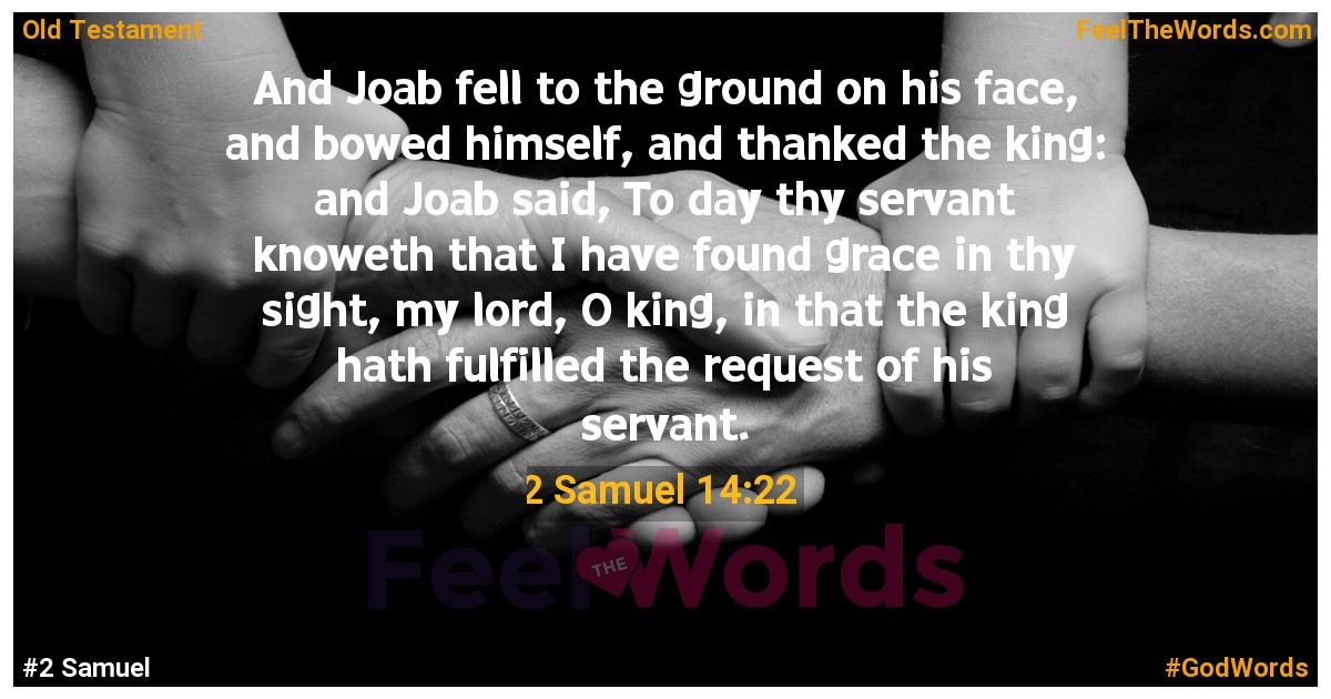 2 Samuel 14:22