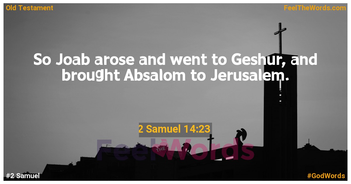 2 Samuel 14:23