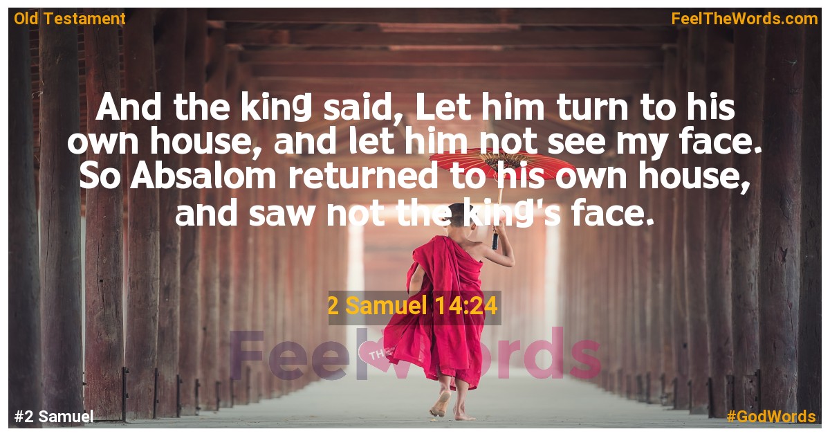 2 Samuel 14:24