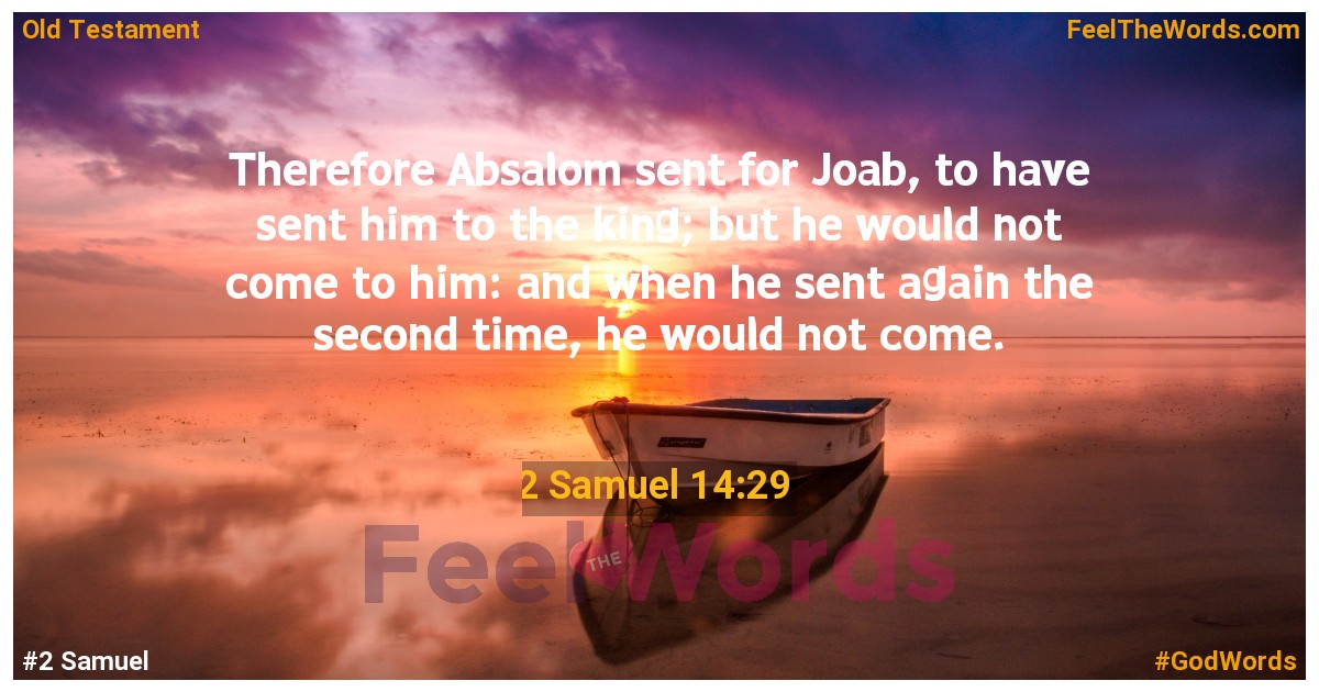2 Samuel 14:29