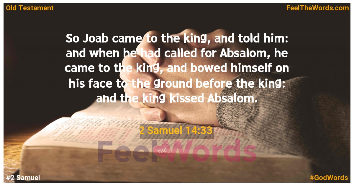 2 Samuel 14:33