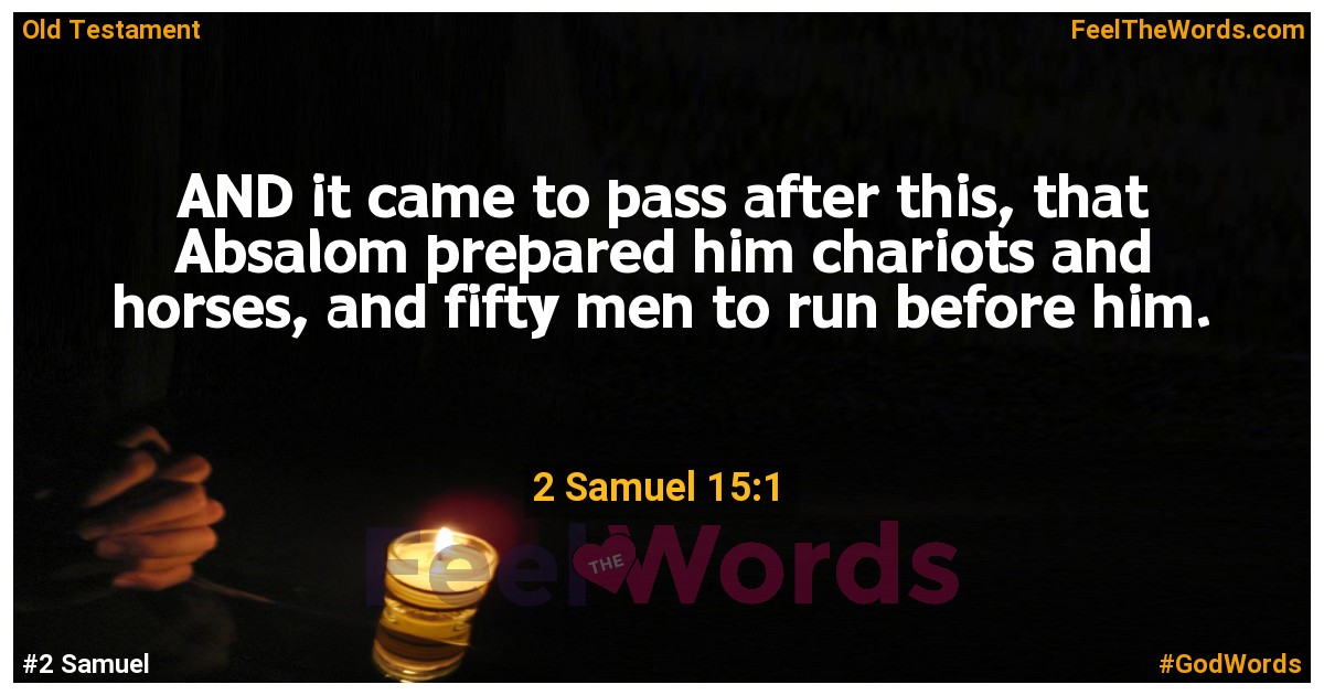 2 Samuel 15:1