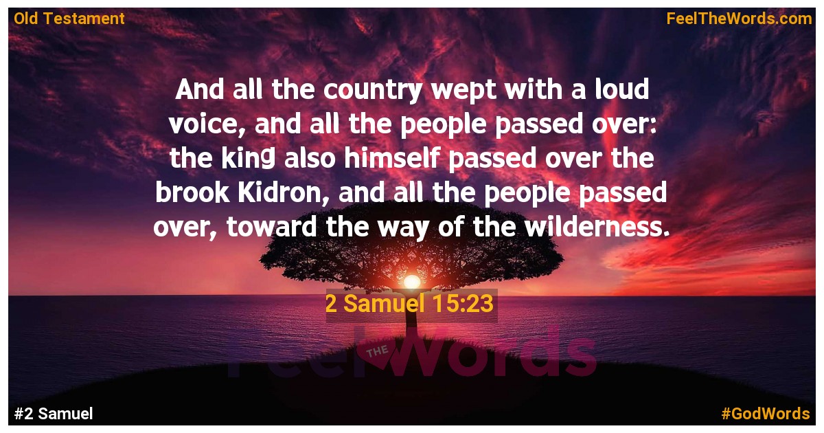2 Samuel 15:23