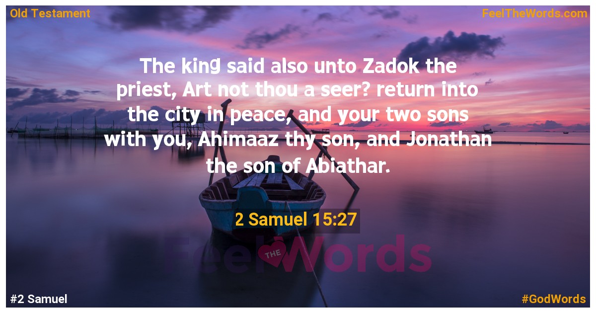 2 Samuel 15:27