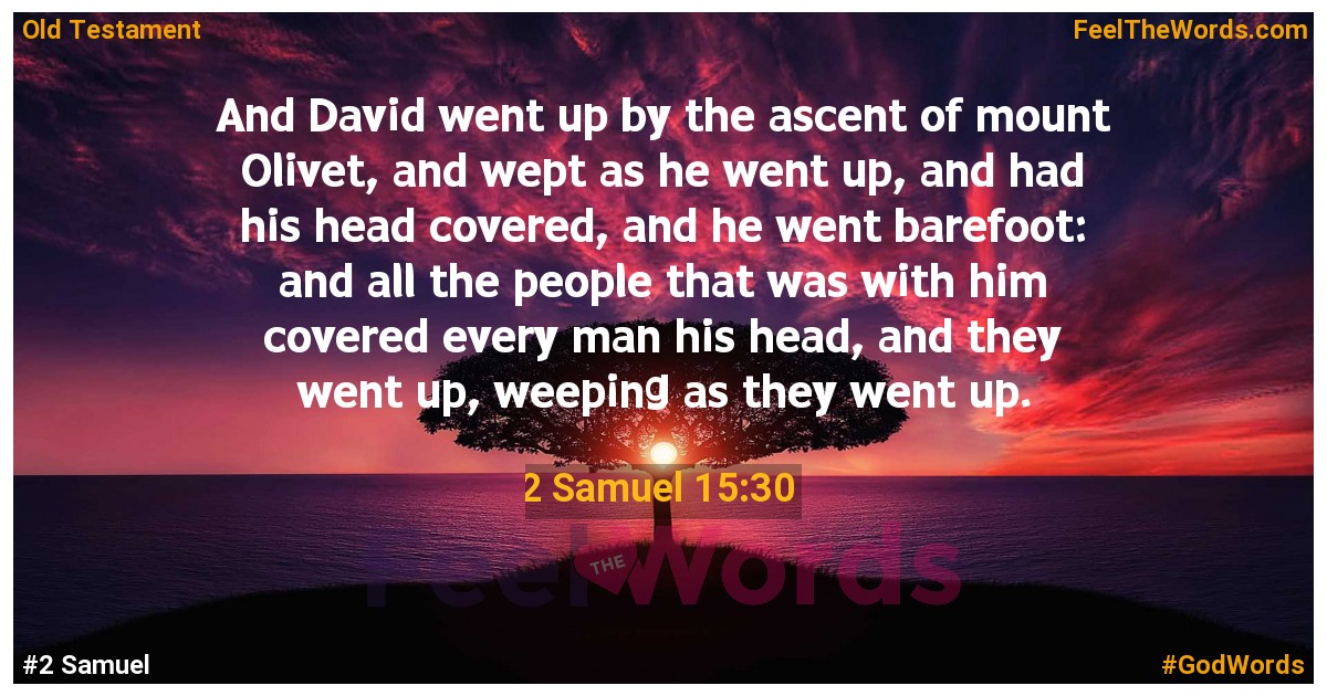 2 Samuel 15:30