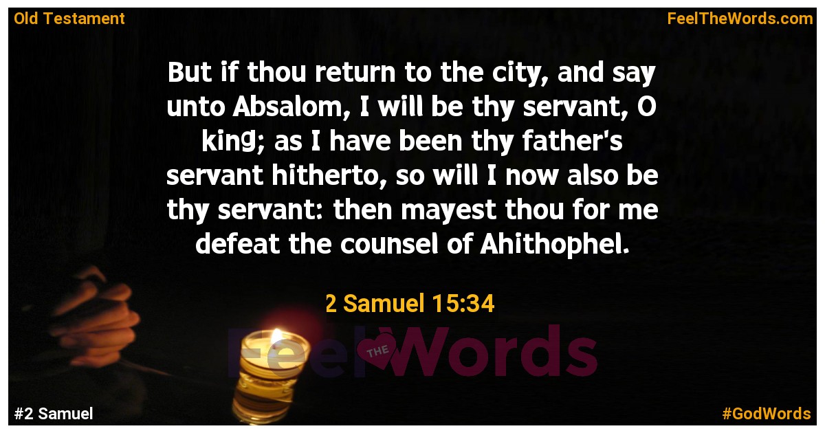 2 Samuel 15:34