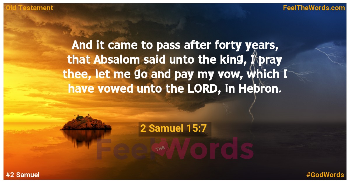 2 Samuel 15:7