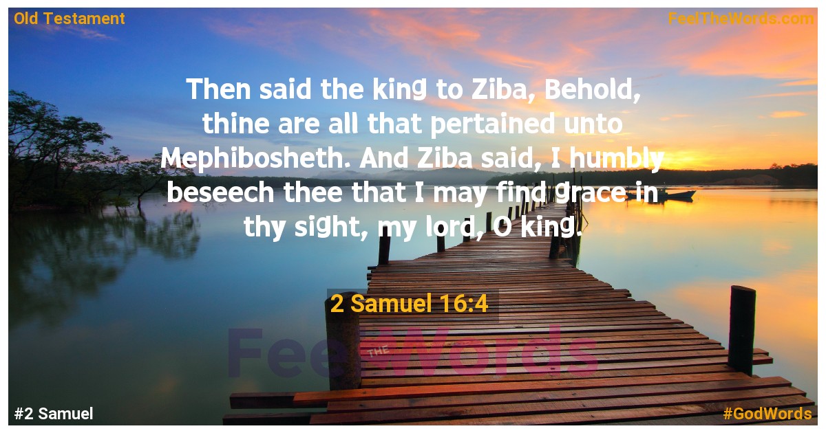 2 Samuel 16:4