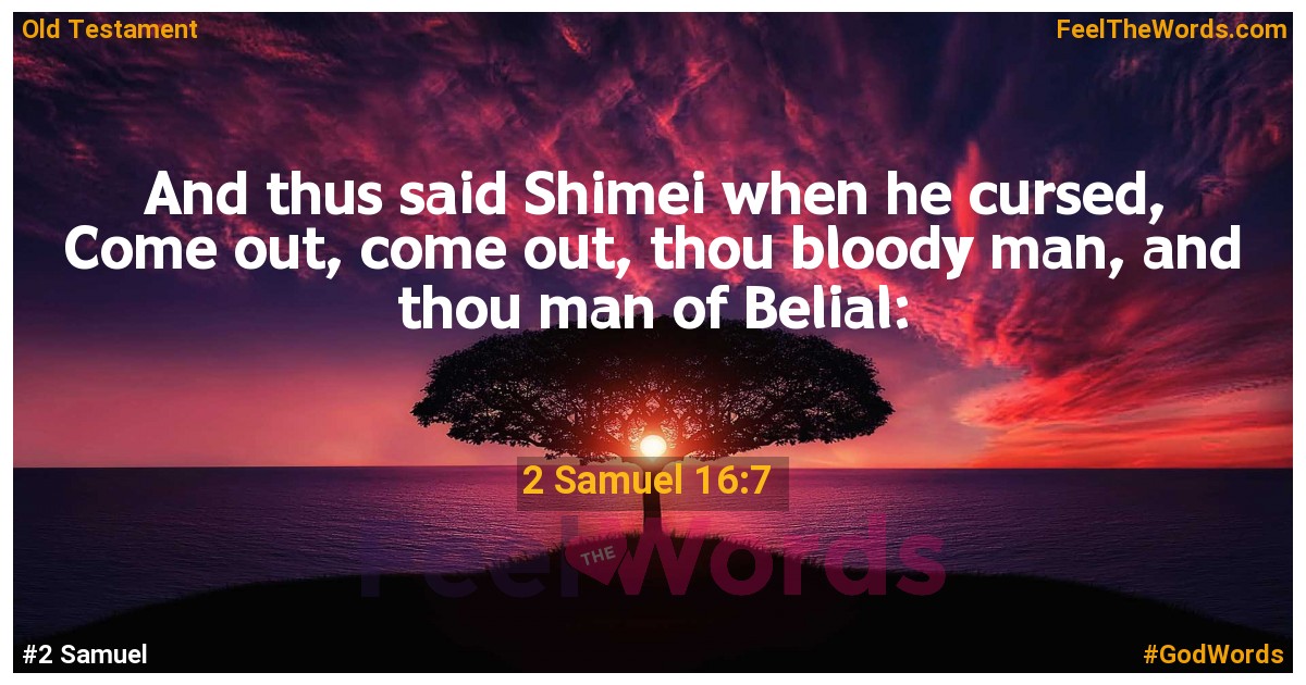 2 Samuel 16:7