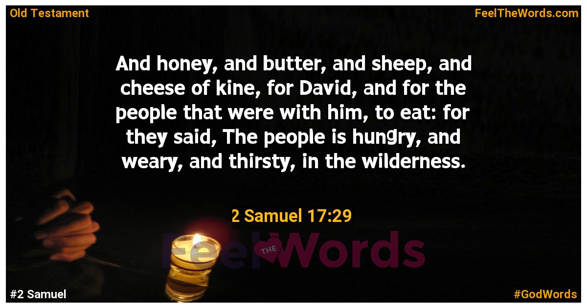 2 Samuel 17:29