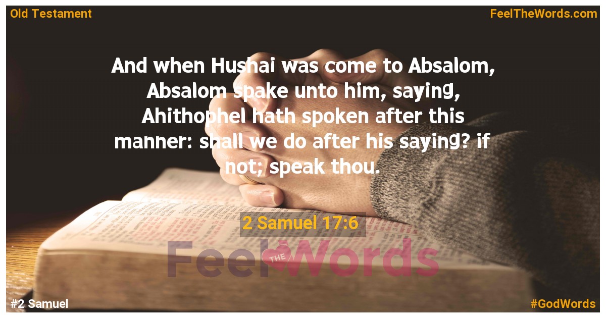 2 Samuel 17:6