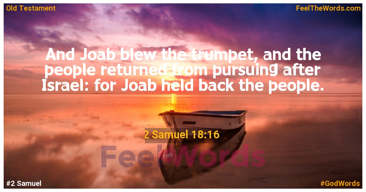 2 Samuel 18:16