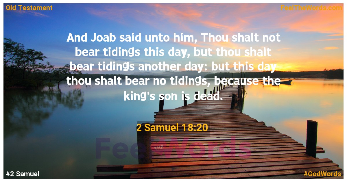 2 Samuel 18:20