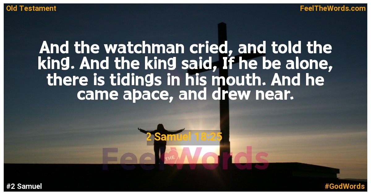 2 Samuel 18:25