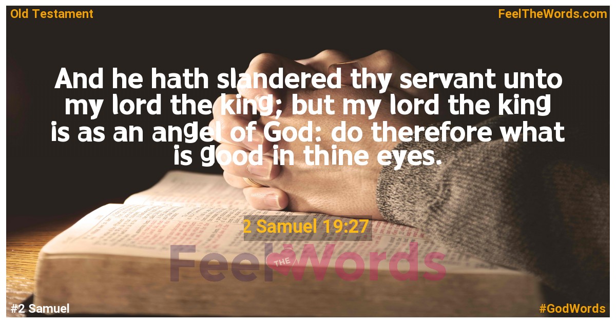 2 Samuel 19:27