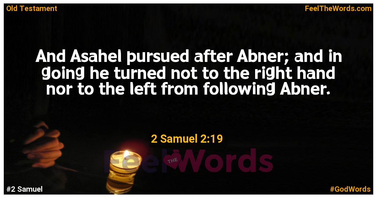 2 Samuel 2:19