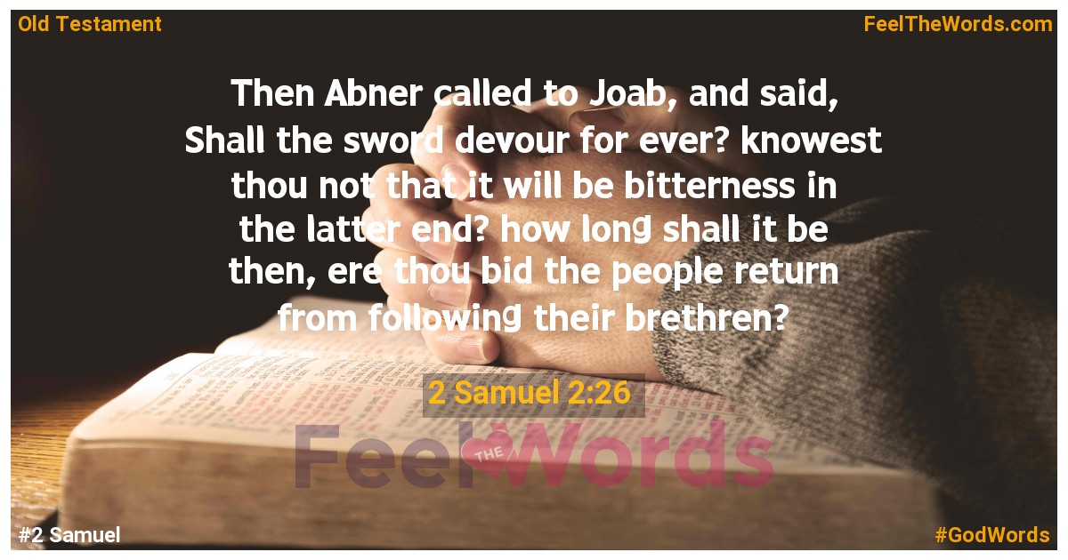 2 Samuel 2:26