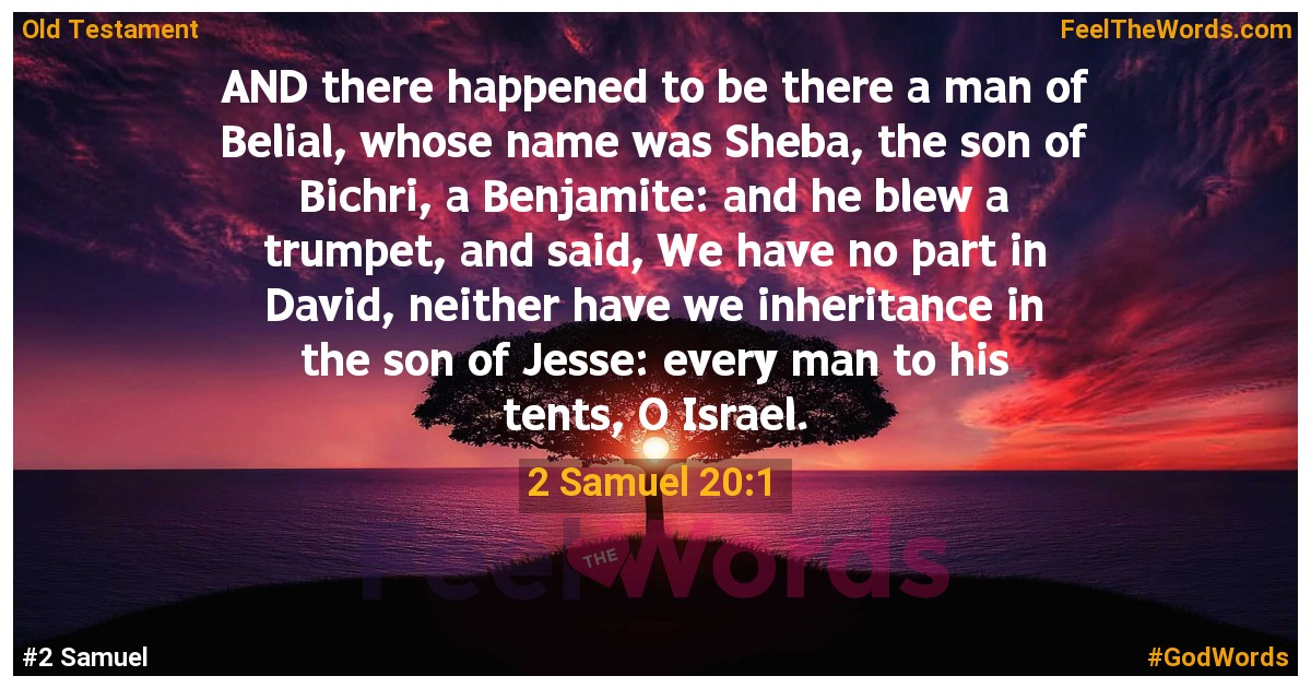 2 Samuel 20:1