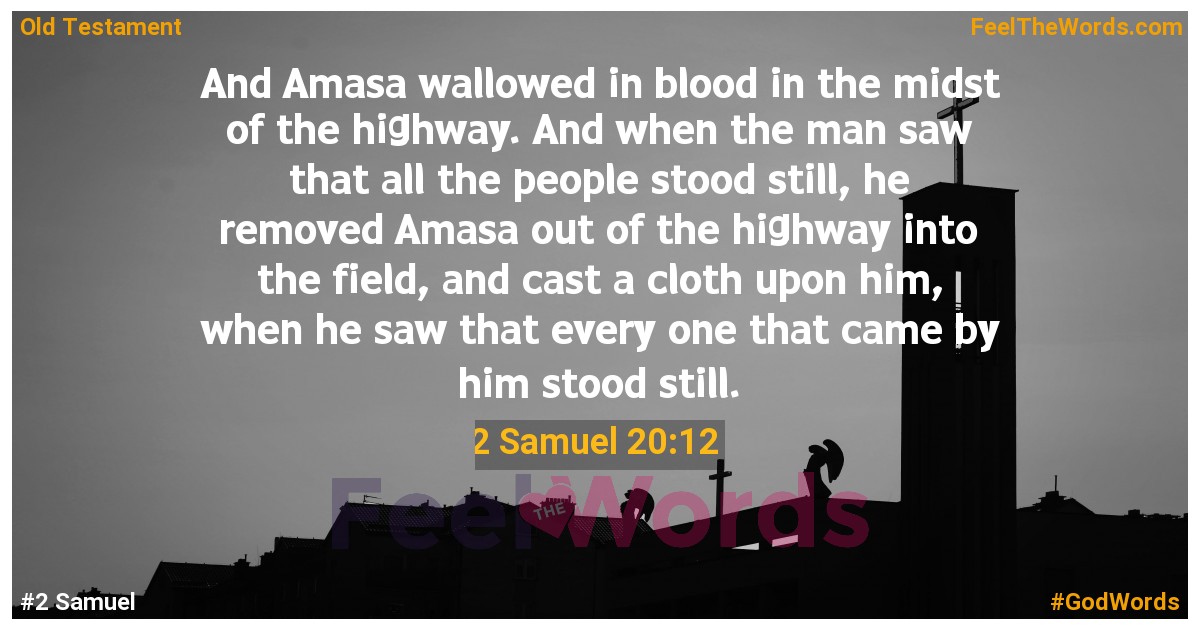 2 Samuel 20:12