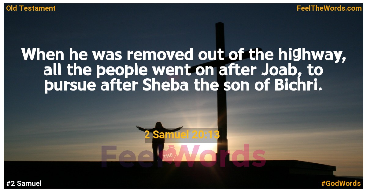 2 Samuel 20:13