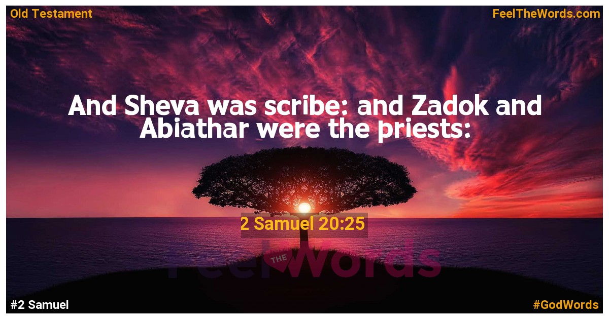 2 Samuel 20:25