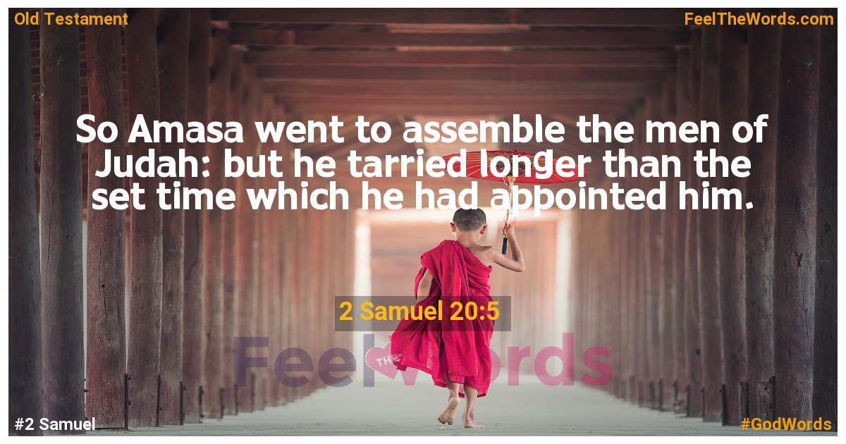 2 Samuel 20:5