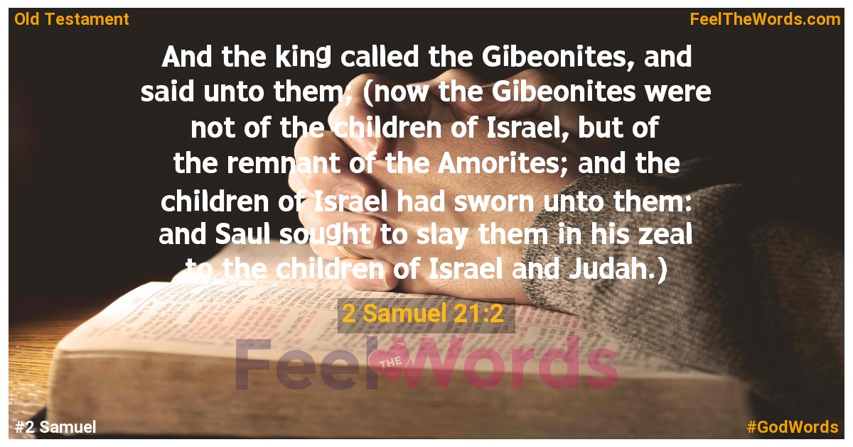 2 Samuel 21:2