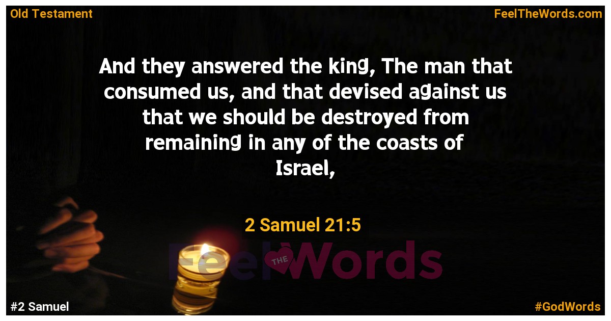 2 Samuel 21:5