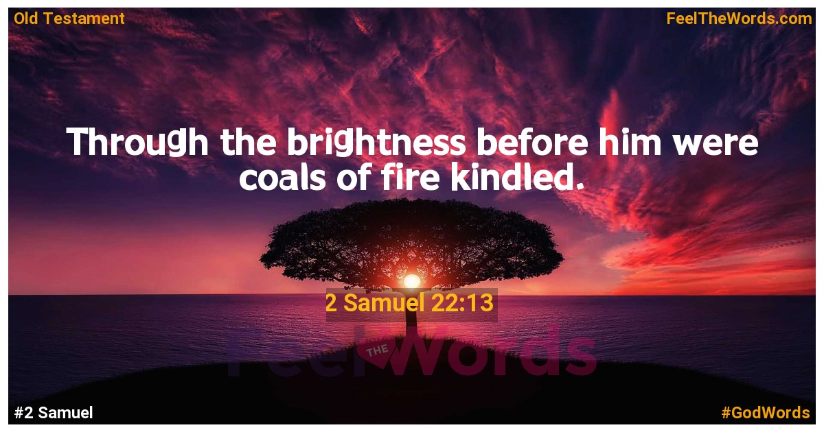 2 Samuel 22:13