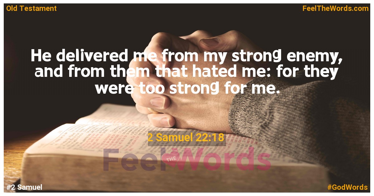 2 Samuel 22:18