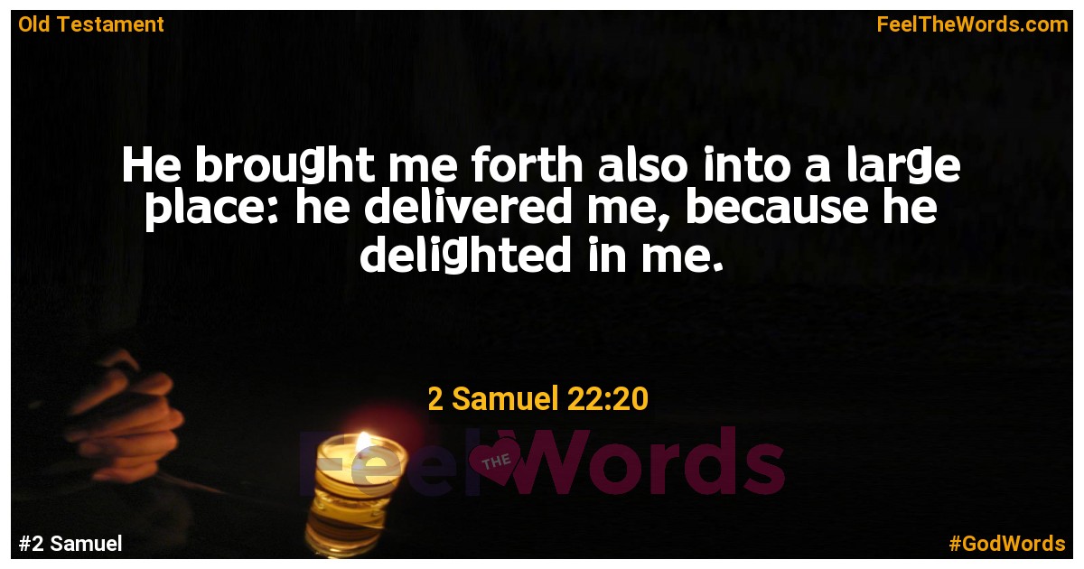 2 Samuel 22:20