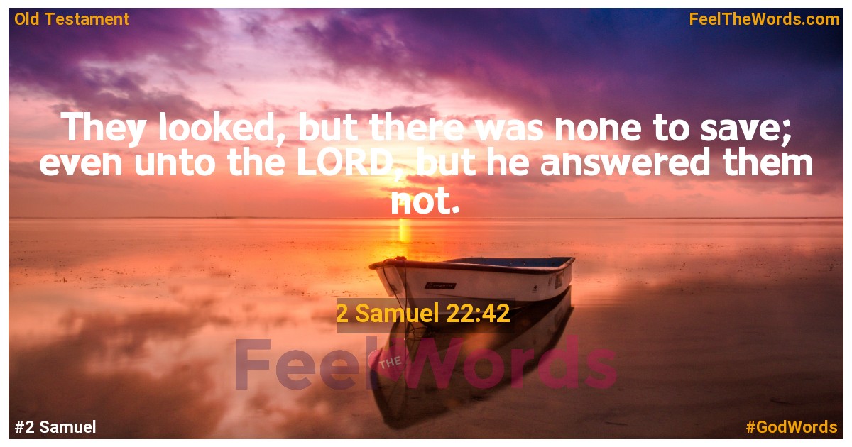 2 Samuel 22:42