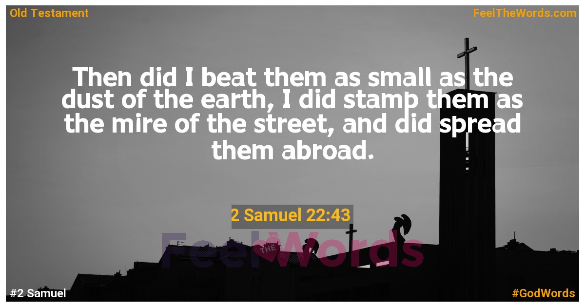 2 Samuel 22:43